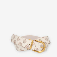 Guess Cintura da donna avorio logata con fibbia ovale