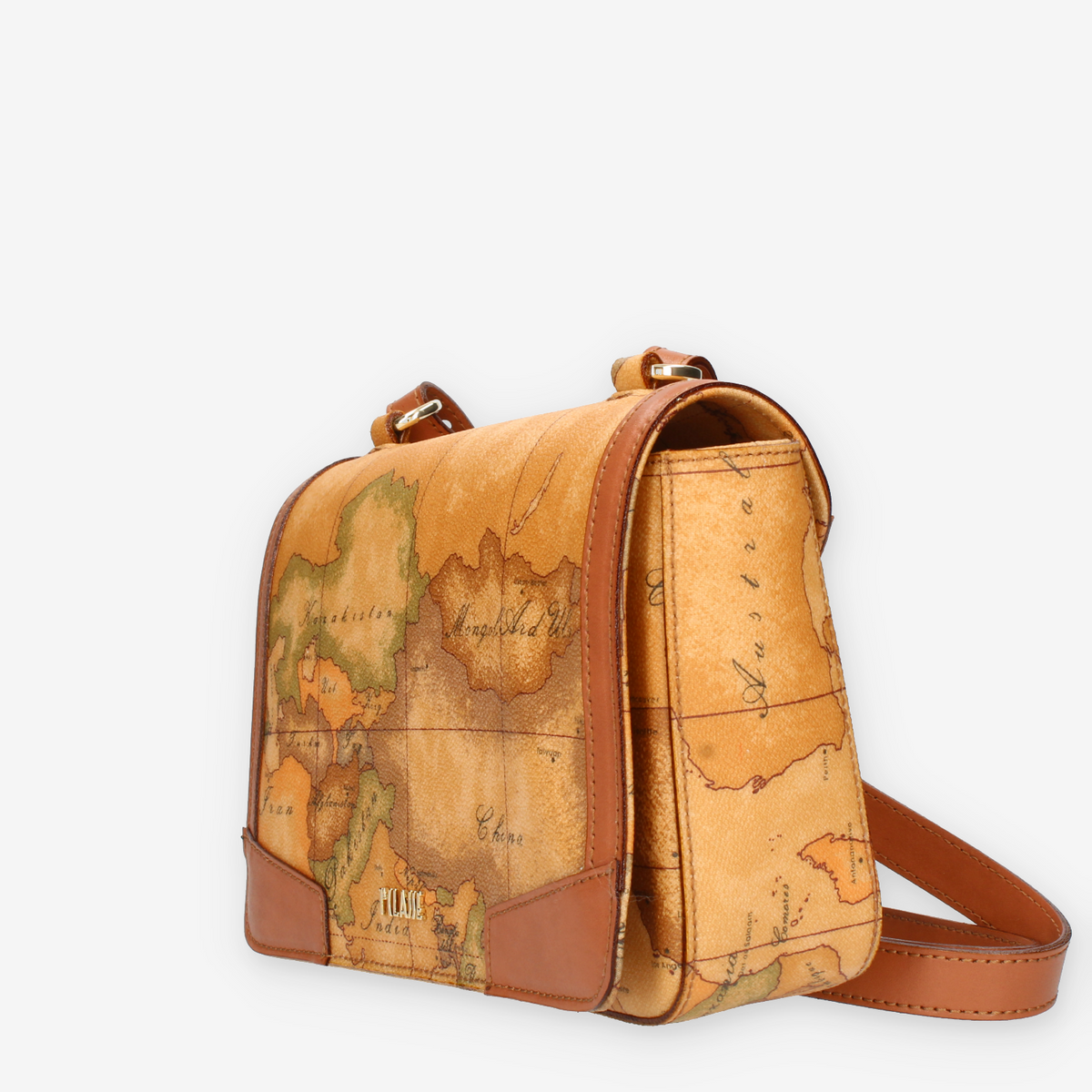 Alviero Martini Prima Classe Borsa a tracolla Geo Classic e cuoio