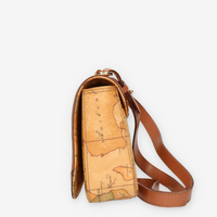 Alviero Martini Prima Classe Borsa a tracolla Geo Classic e cuoio