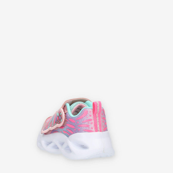 Skechers S Lights Twisty Brights Wingin' It Sneakers rosa glitterate con luci