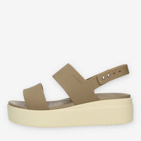 Crocs Brooklyn Low Wedge W taupe da donna