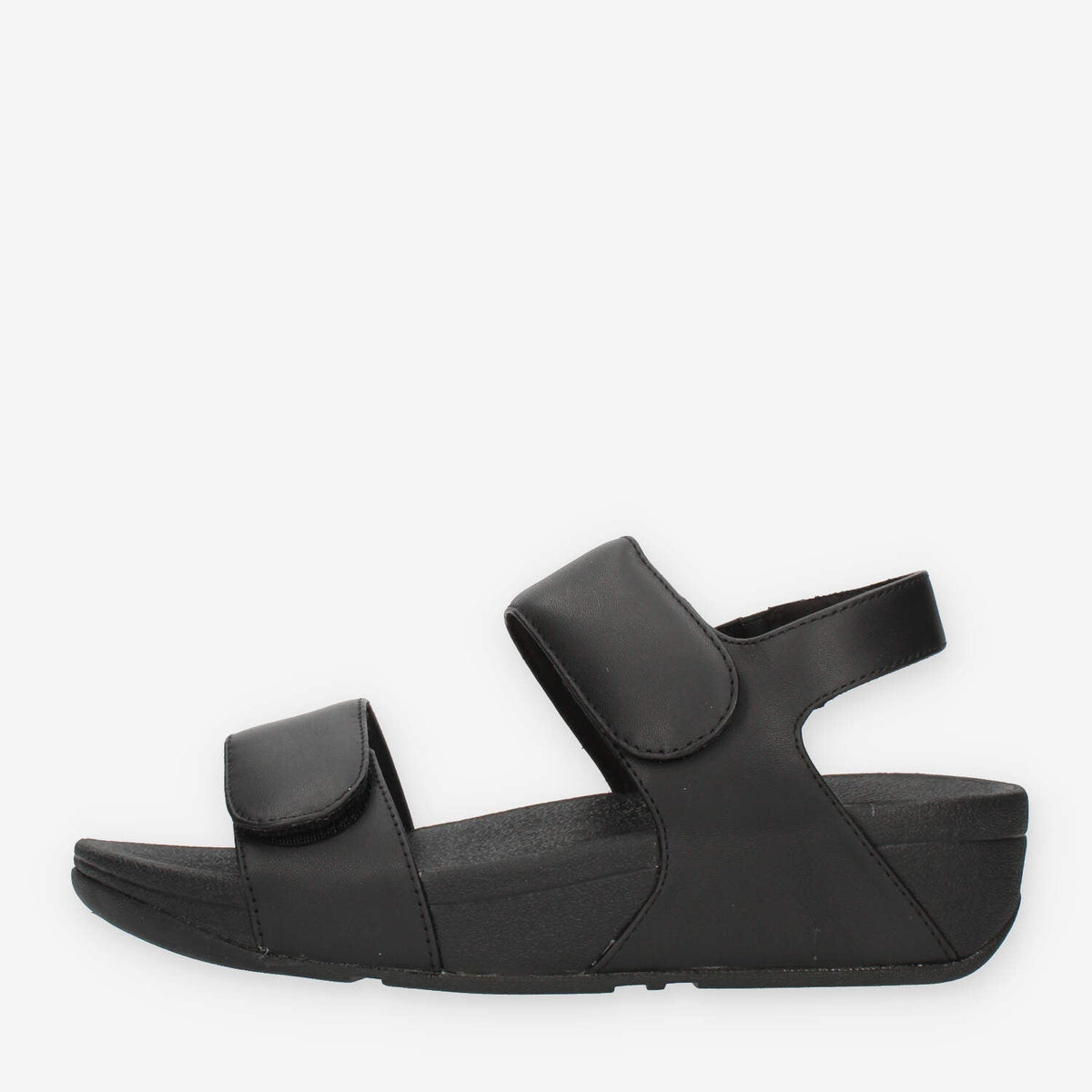 Fitflop Lulu Adjustable Leather Back-Strap Sandali neri