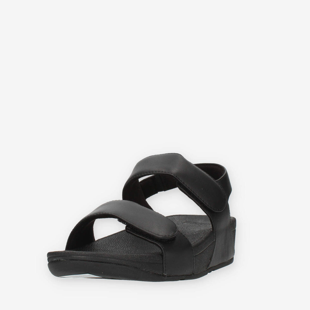 Fitflop Lulu Adjustable Leather Back-Strap Sandali neri