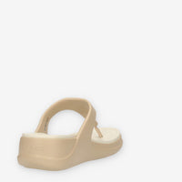 Crocs Boca Wedge Flip W infradito da donna beige