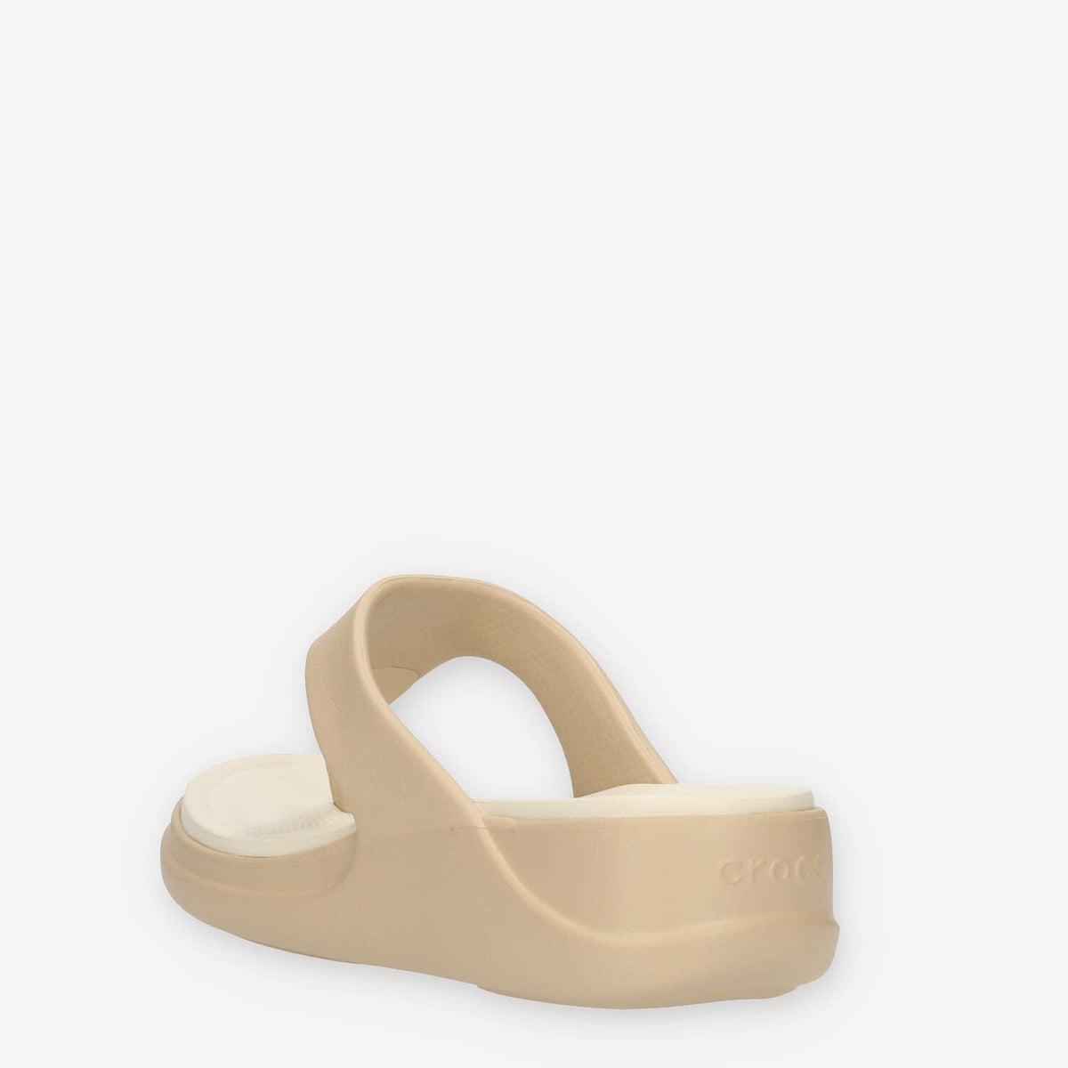 Crocs Boca Wedge Flip W infradito da donna beige