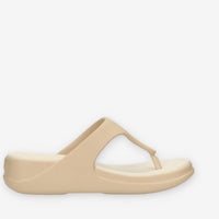 Crocs Boca Wedge Flip W infradito da donna beige