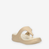 Crocs Boca Wedge Flip W infradito da donna beige