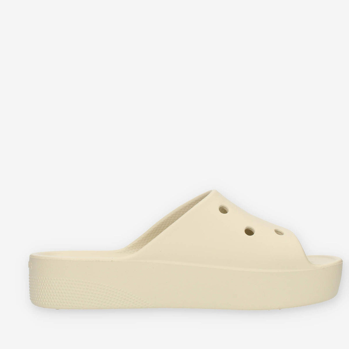 Crocs Classic Platform Slide W Ciabatte avorio