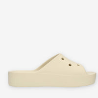 Crocs Classic Platform Slide W Ciabatte avorio