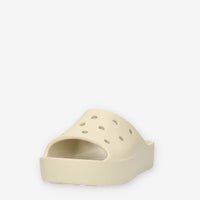 Crocs Classic Platform Slide W Ciabatte avorio