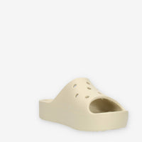 Crocs Classic Platform Slide W Ciabatte avorio