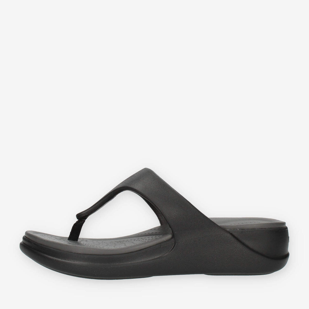 Crocs Boca Wedge Flip W infradito da donna nero