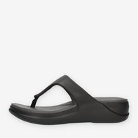 Crocs Boca Wedge Flip W infradito da donna nero
