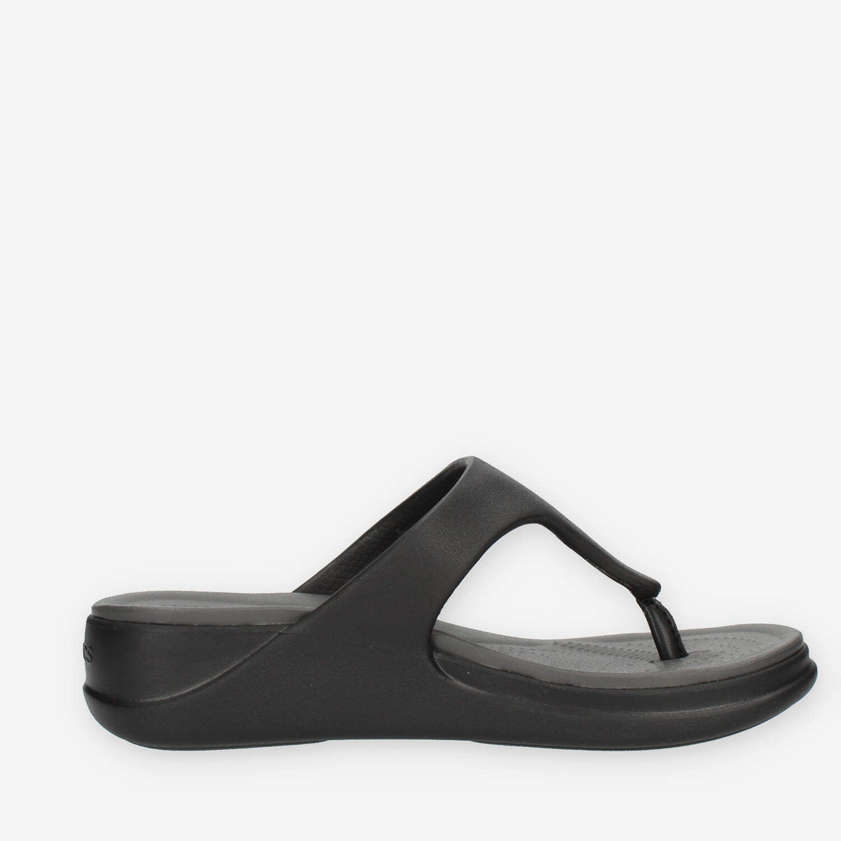 Crocs Boca Wedge Flip W infradito da donna nero