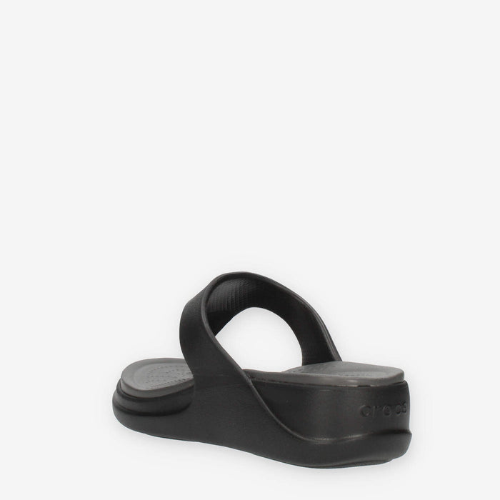 Crocs Boca Wedge Flip W infradito da donna nero