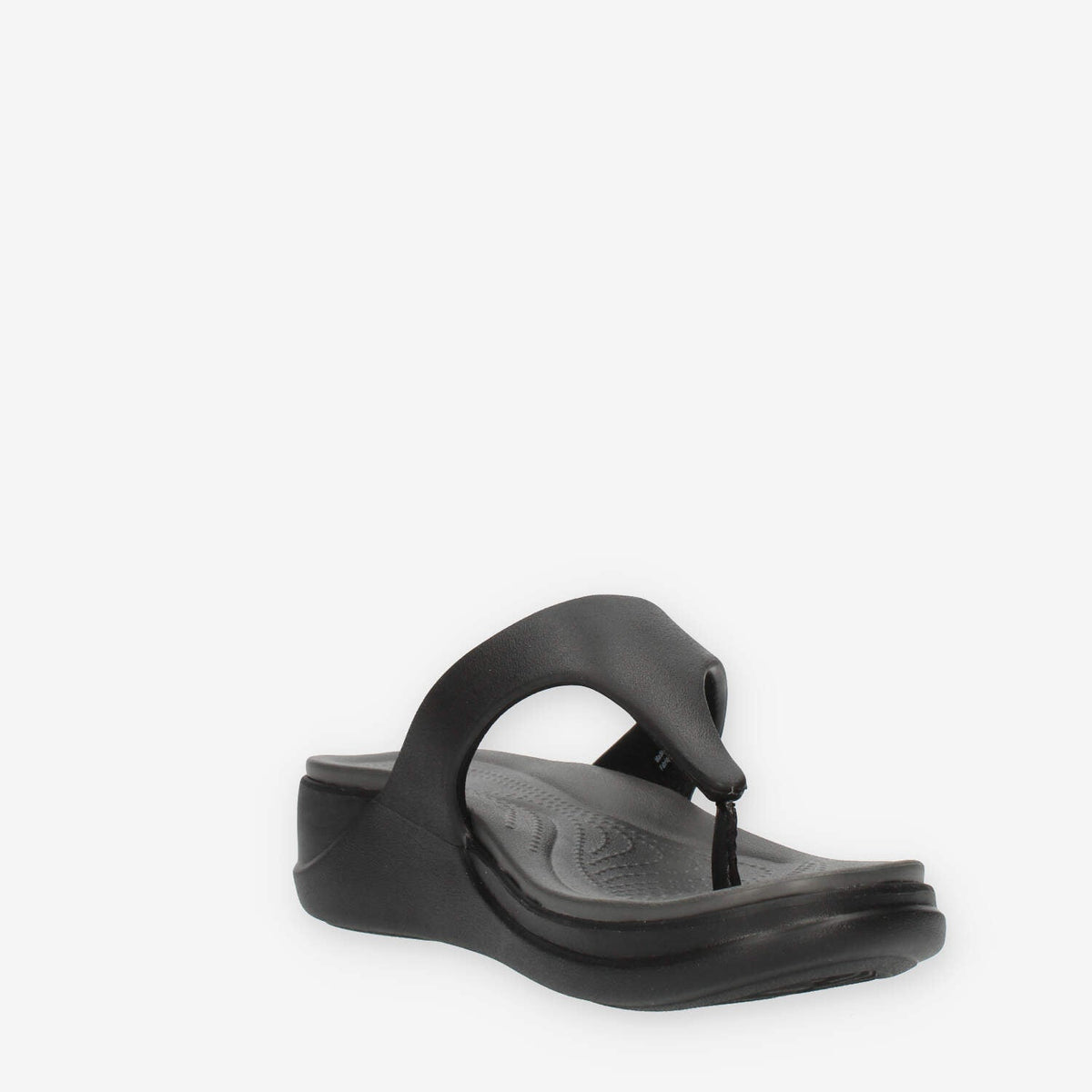 Crocs Boca Wedge Flip W infradito da donna nero