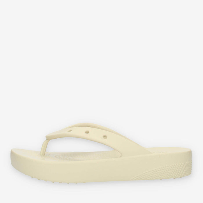 Crocs Classic Platform Flip W Infradito avorio