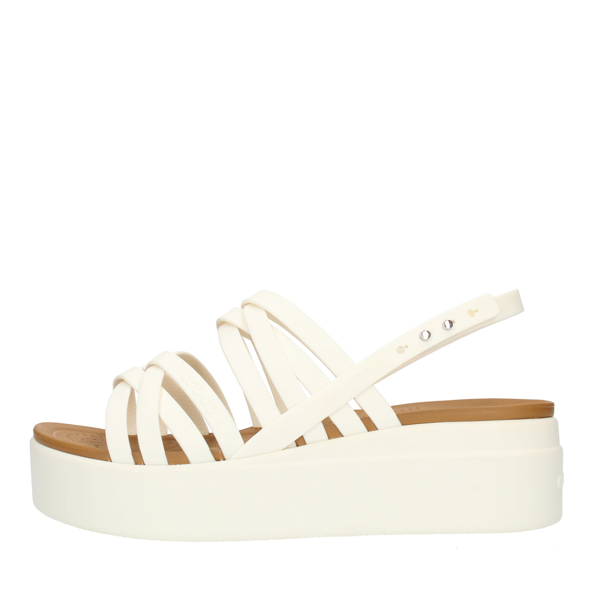 Crocs Brooklyn strappy lowwdgw sandali con zeppa