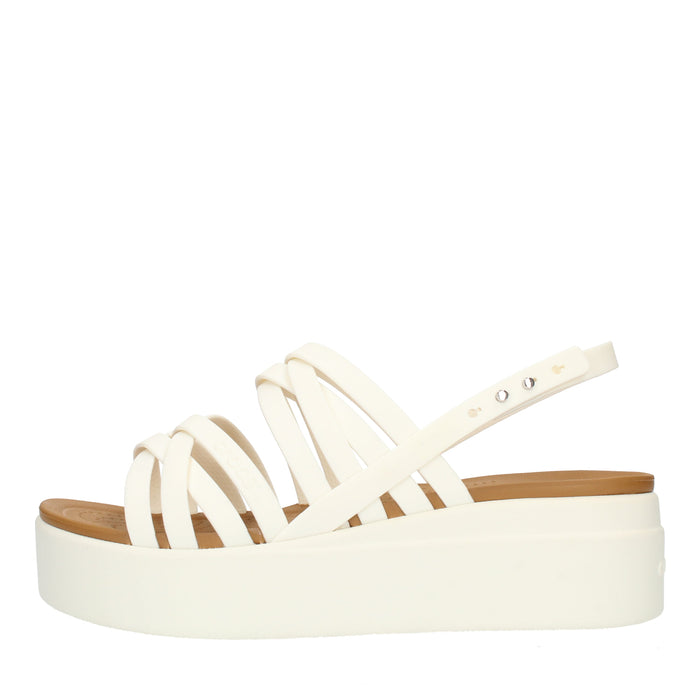 Crocs Brooklyn strappy lowwdgw sandali con zeppa