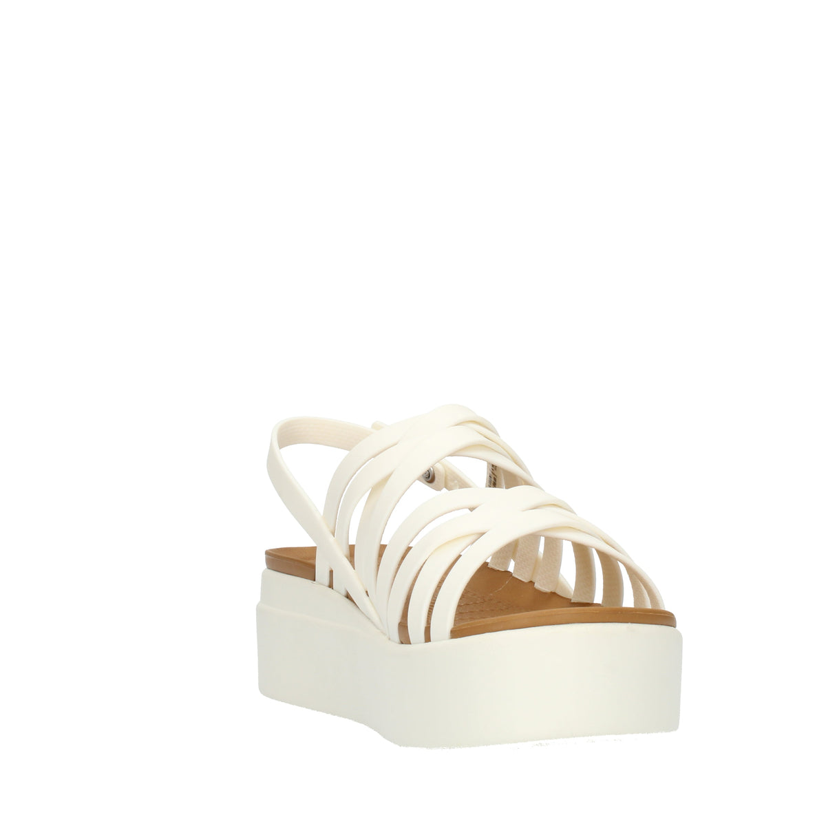 Crocs Brooklyn strappy lowwdgw sandali con zeppa