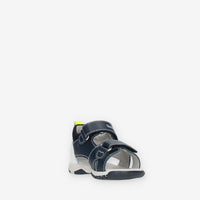 Nero Giardini Sandali blu da bimbo con strappo