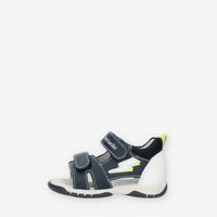 Nero Giardini Sandali blu da bimbo con strappo