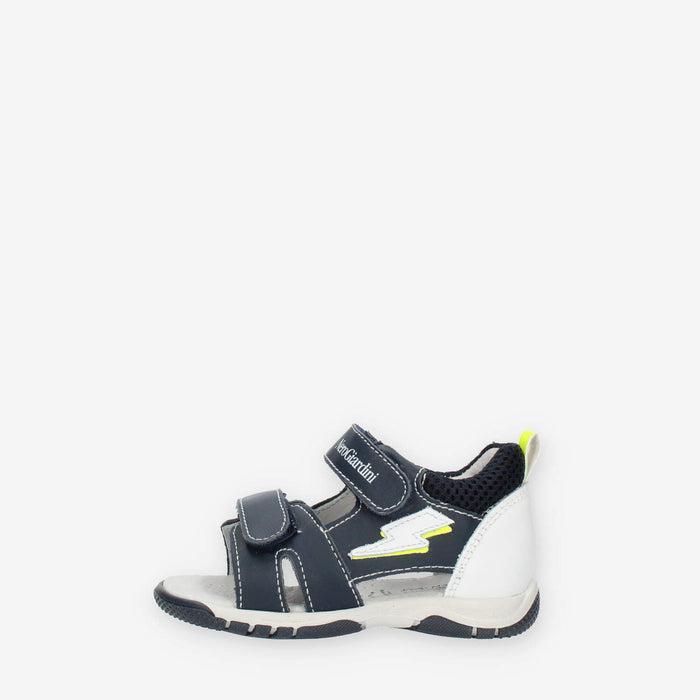 Nero Giardini Sandali blu da bimbo con strappo