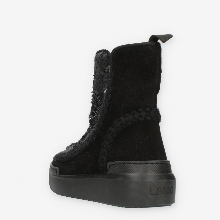 Lagoa Divina Boot Stivali con ecopelliccia e paillettes