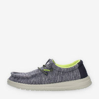 Hey Dude Wally Youth Stretch Navy Slip On da bimbo blu