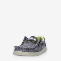 Hey Dude Wally Youth Stretch Navy Slip On da bimbo blu