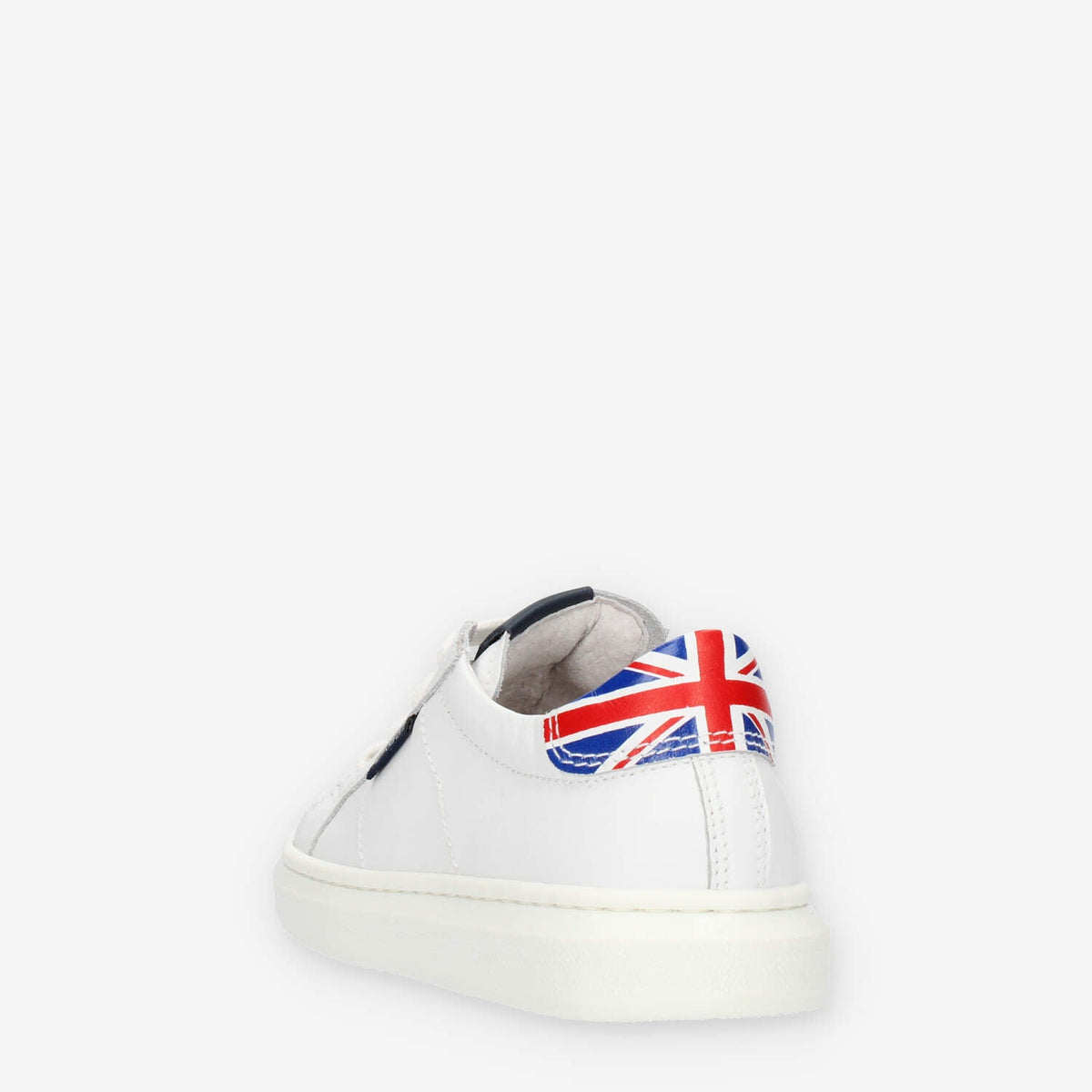 Nero Giardini Sneakers bianche da bimbo con bandiera inglese