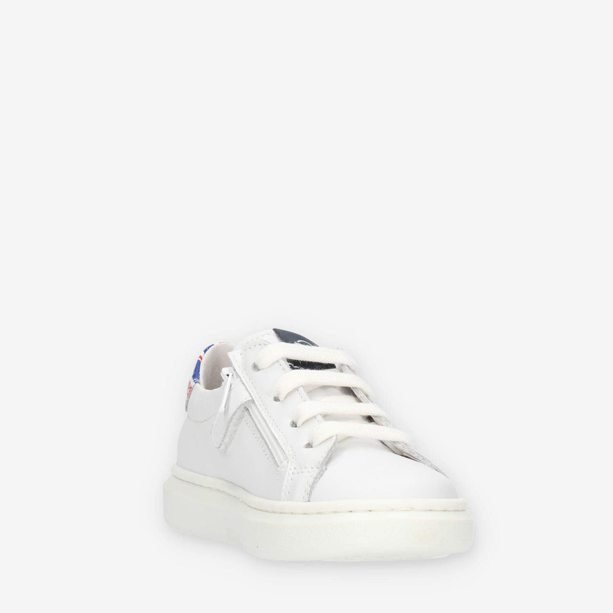 Nero Giardini Sneakers bianche da bimbo con bandiera inglese