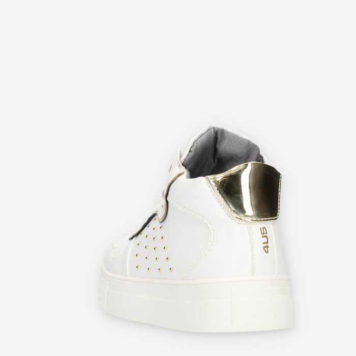 4 US by Paciotti (Junior) Sneakers alte da ragazza con borchie