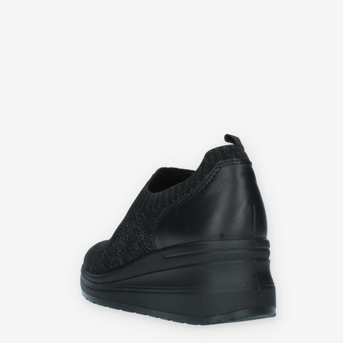Enval Soft Slip on con zeppa nere