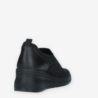 Enval Soft Slip on con zeppa nere