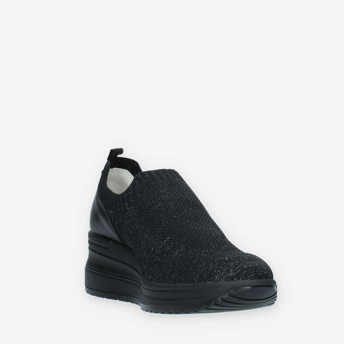 Enval Soft Slip on con zeppa nere
