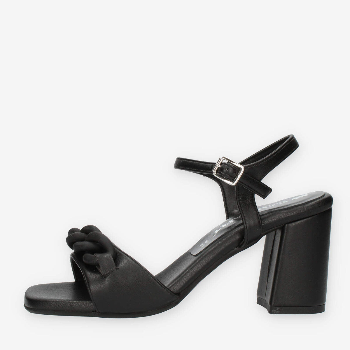 Comart Sandali neri da donna con tacco