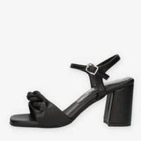 Comart Sandali neri da donna con tacco