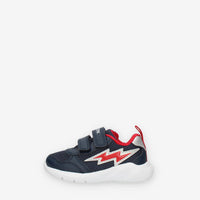 Geox Sprintye Sneakers da bimbo con strappi blu e rosse