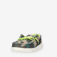 Hey Dude Wally Youth Sox Taupe Camo Slip On da bimbo mimetiche