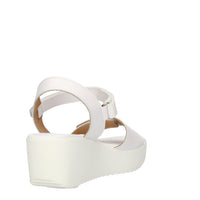 Bio Natura Sandali bianchi con zeppa
