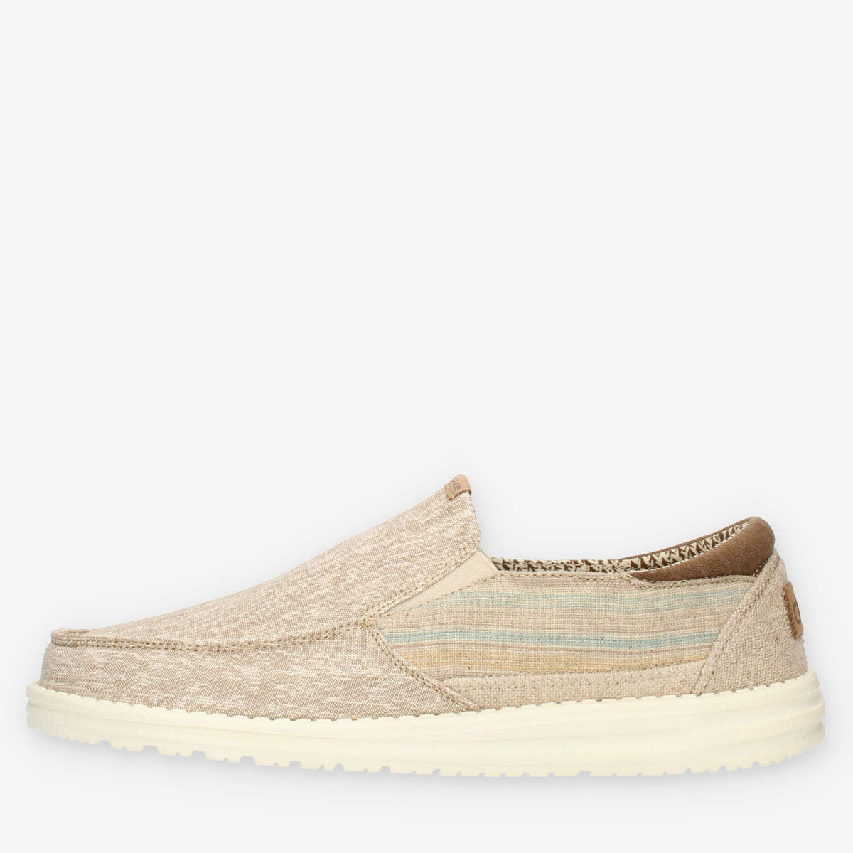 Hey Dude Chambray Riviera Beige Slip on da uomo
