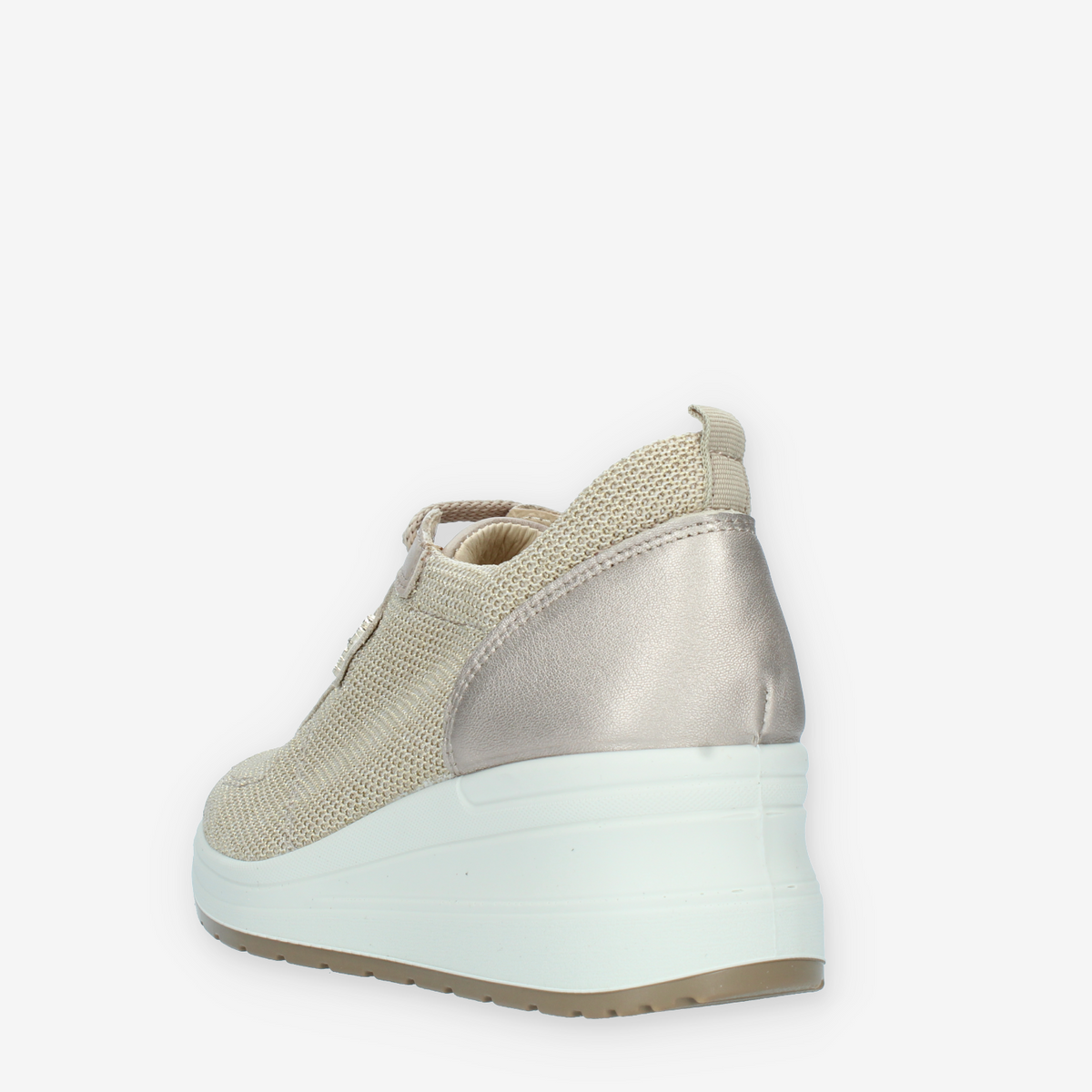 Enval Soft Sneakers con zeppa beige