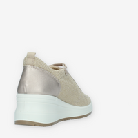 Enval Soft Sneakers con zeppa beige