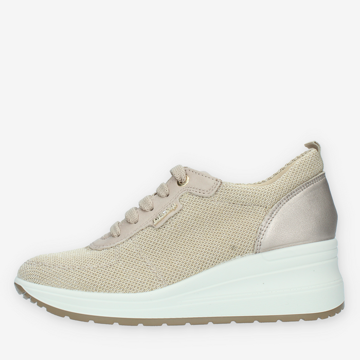 Enval Soft Sneakers con zeppa beige