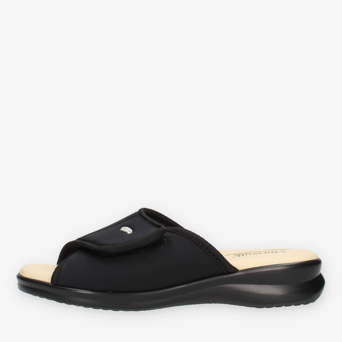 Clia Walk Elastica Ciabatte nere da donna