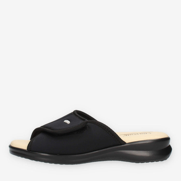 Clia Walk Elastica Ciabatte nere da donna