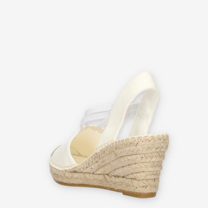 La Maison De L'Espadrille Sandali Espadrillas da donna bianche