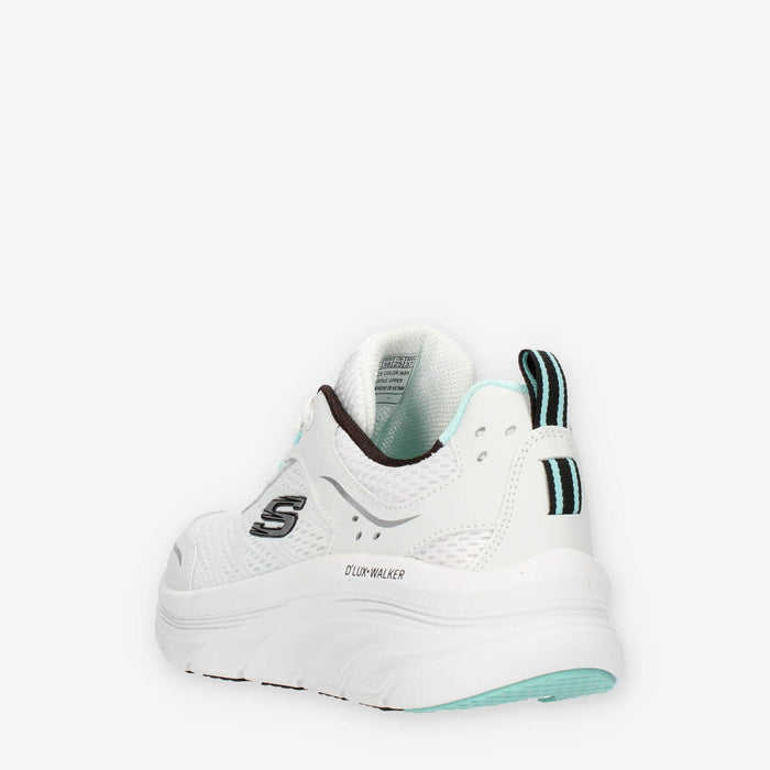 Skechers D'Lux Walker Infinite Motion Sneakers da donna bianche e nere