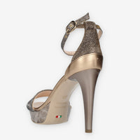 Nero Giardini Sandali eleganti bronzo da donna con tacco